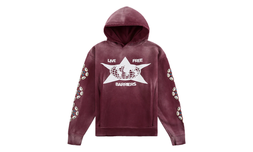 Cowrie Shell Hoodie "Maroon" BAR22