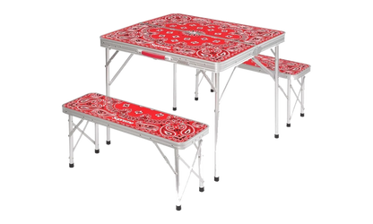Coleman Folding Table Set "Red" SU27413
