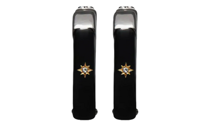 HOOP EARRINGS WITH STAR DETAIL "Black / Silver" SM1VG0050P6478964