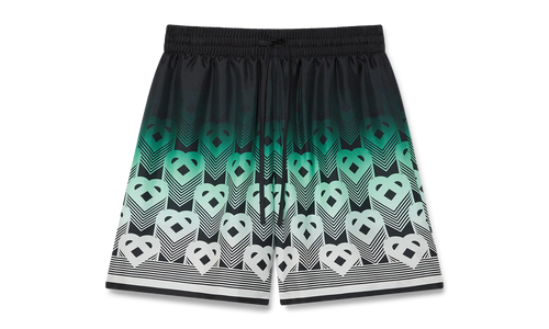 Gradient Monogram Silk Shorts "Green" MPF25 TR 012 01