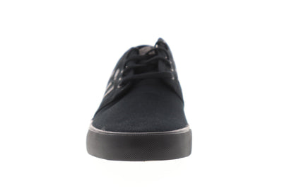 Seeley AQ8531 Mens Black Canvas Casual Low Top Lifestyle Sneakers Shoes