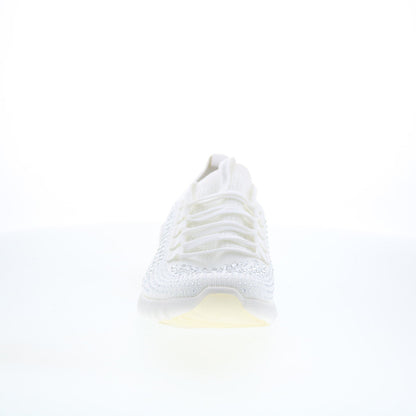 Aetrex Carly Sparkle AS251 Womens White Synthetic Lifestyle Sneakers Shoes
