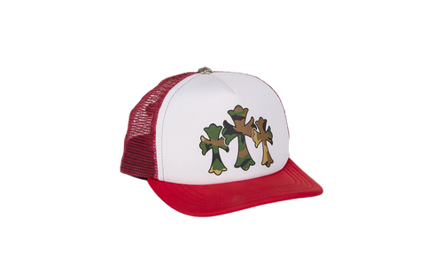 Triple Cross Trucker Hat "Red/White" CHRM0054