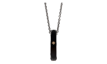 PENDANT NECKLACE WITH STAR DETAIL "Black / Silver" SM1UU0056P6478964