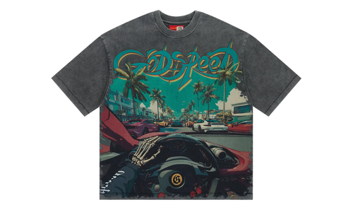 Power Steering T-Shirt "Grey Wash" GS175