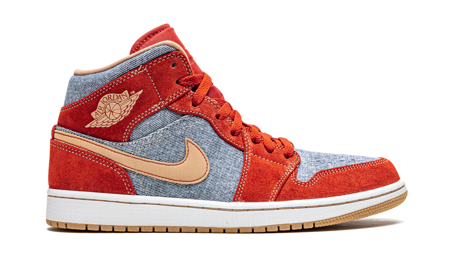1 Mid SE "Denim Red Suede" DM4352 600