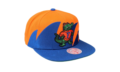 NCAA Sharktooth Snapback Cap "Florida Gators - Orange / Royal" HHSS3304 UFLYYPPPORRY