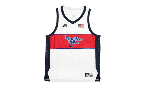 SB Dri-FIT ADV Sleeveless Skate Jersey "Team USA Olympics - White / Sport Red / Obsidian / Black" FZ4073 100