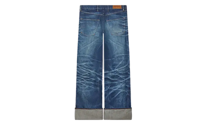 Turn Up Wide Fit Jeans "Stone Blue" FF65DP4216I7DY