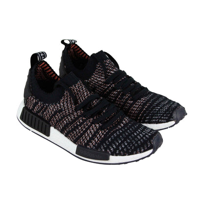 Nmd R1 Stlt Pk B37636 Mens Black Canvas Lace Up Lifestyle Sneakers Shoes