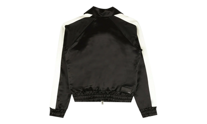 Full Zip Satin Track Jacket "Black" MJT001 001