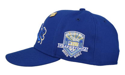59FIFTY Los Angeles Dodgers Royal 50th Season Fitted Hat "Royal Blue / Metallic" 123451298597