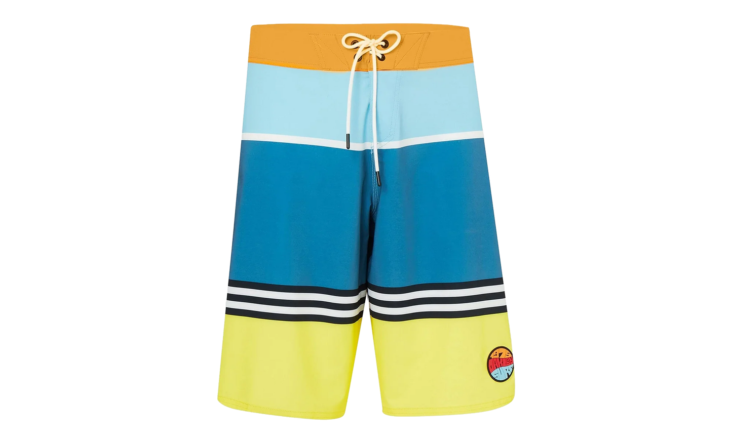 21" Striped 1975 Boardshort "Blue Yellow Color Block" FOA400108 94E
