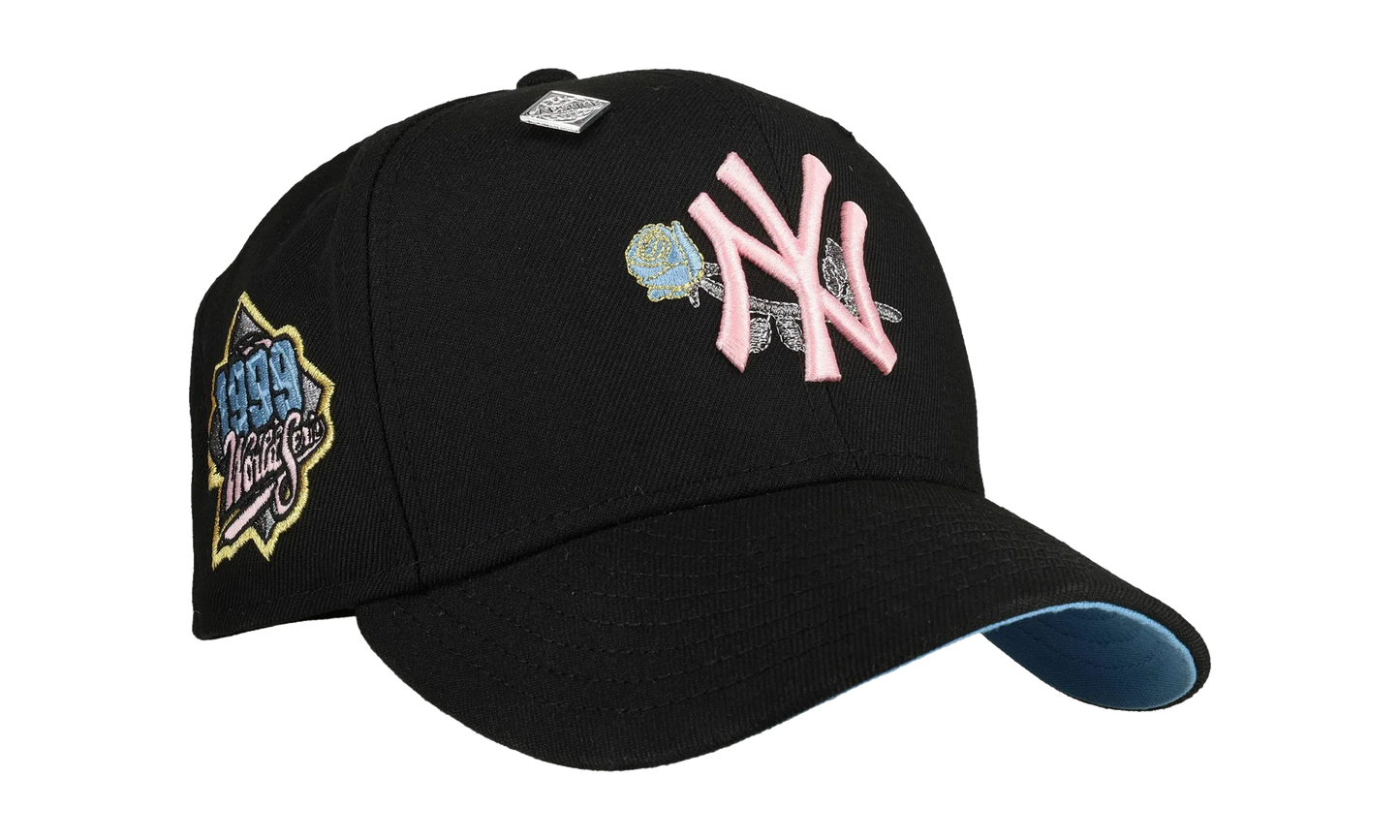 59FIFTY New York Yankees 1999 World Series Fitted Hat "Metallic Rose / Black" NE422