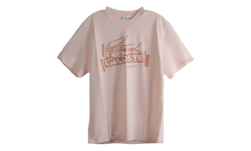 Printed Cotton Jersey T-Shirt "Light Pink / Beige" TH0284 GXI