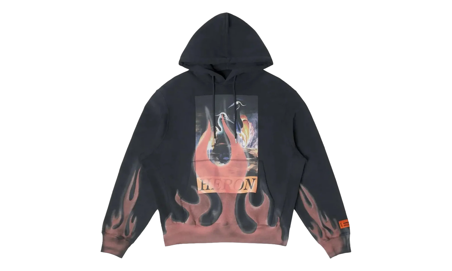 Times Flames Hoodie "Black" HMBB024S23JER0071025