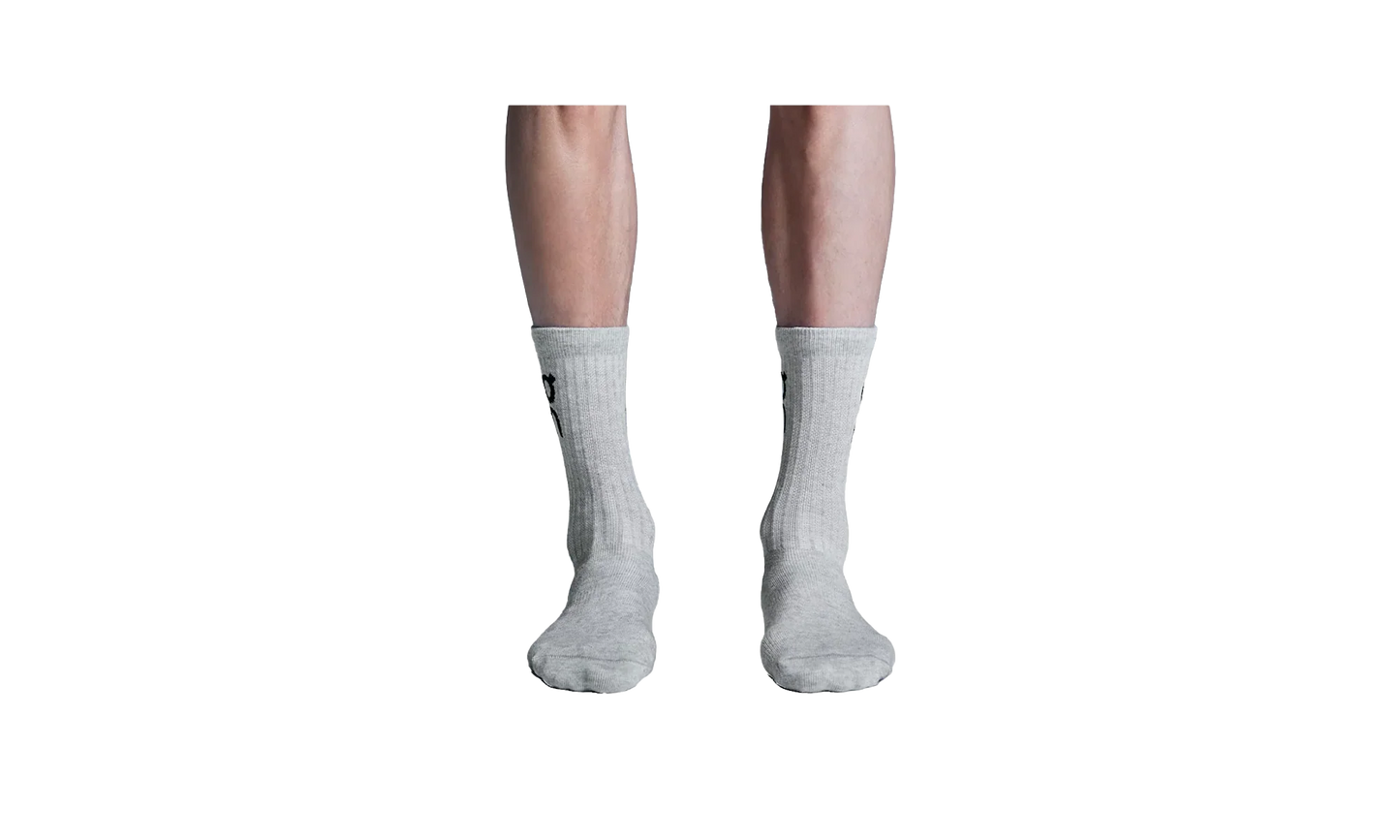 Logo Sock High 3P "Heather Gray" 2UF10311732