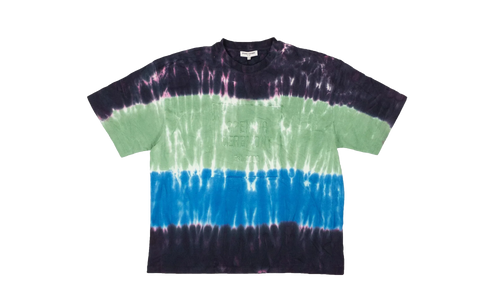 S/S Unisex Tie Dye Box Logo Tee "Clementine" 95 OCY 1088