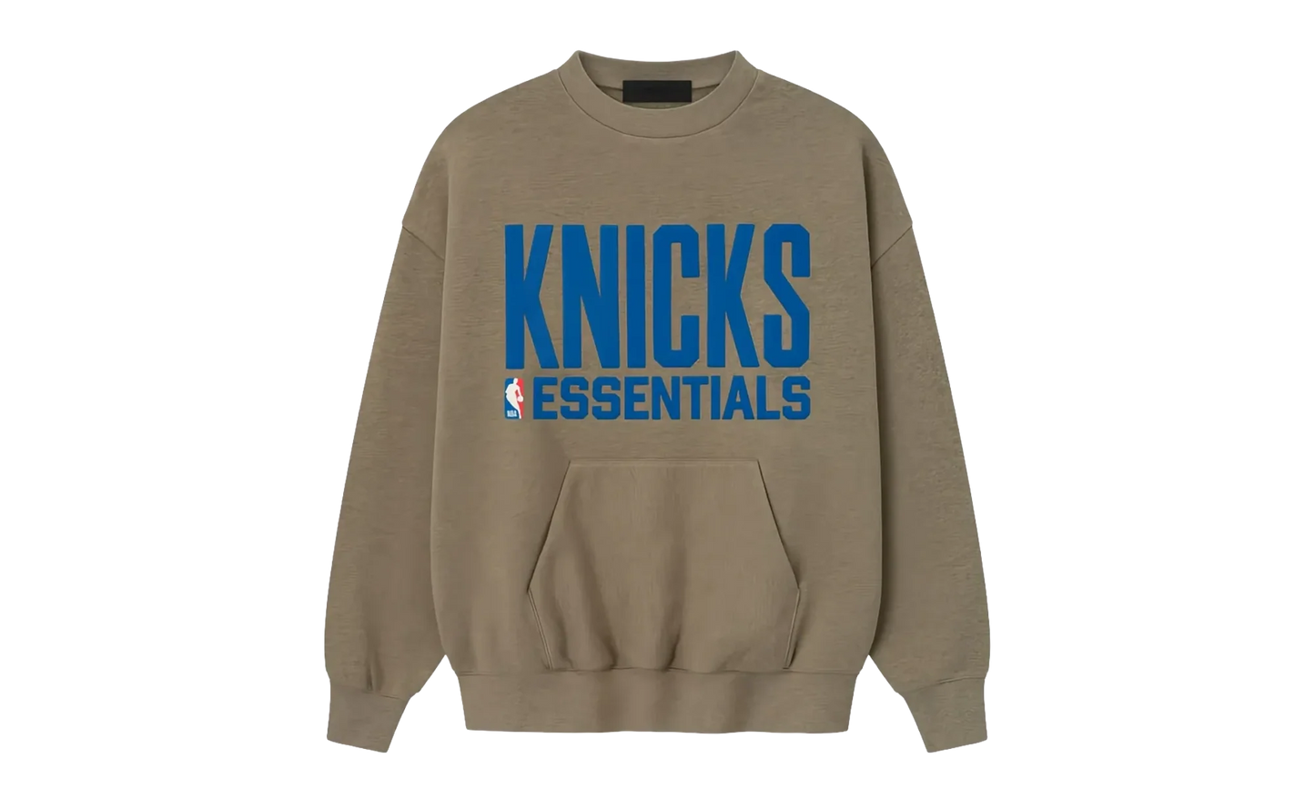 NBA Mens Knicks Sports Fit Crewneck "Homestead Heather" 192NB256508F