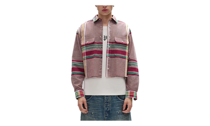 Fade LS Cropped "Purple Plaid" M3012 NPPS226