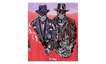 Sit Down Hoodie "Purple / Red" WL013