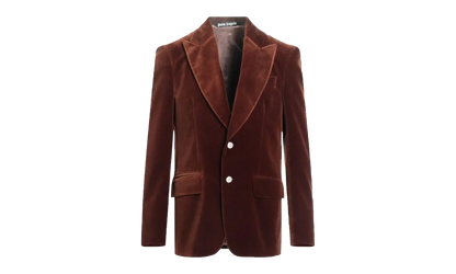 Velvet Suit Jacket "Brown" PMEN024F22FAB0016060