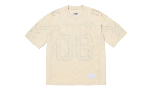 MM6 Maison Margiela Cotton Football Jersey "SS26 - Beige" SU27177