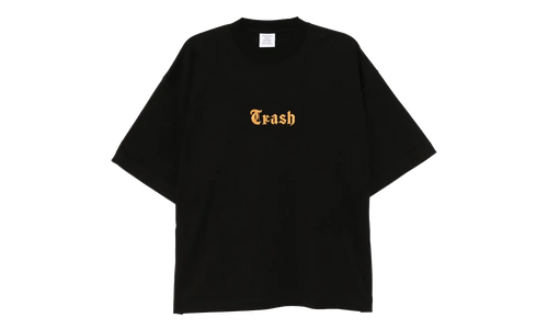 Trash Embroidered Regular T-shirt "Black" UH76TR540B BLAC