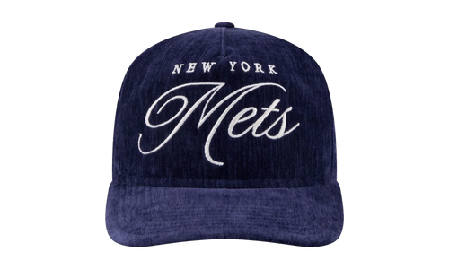 9TWENTY New York Mets Team Script Snapback Hat "Blue - Velvet" NE218