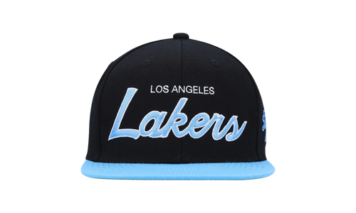 NBA Hardwood Classics Script 2.0 Snapback Cap "Los Angeles Lakers - Black" HHSS3282 LALYYPPPBLCK