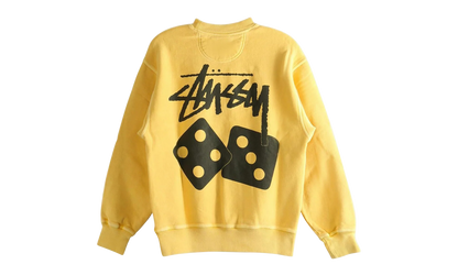 Dice Pig Dyed Crew Sweatshirt "YELLOW" 1915077 YELO