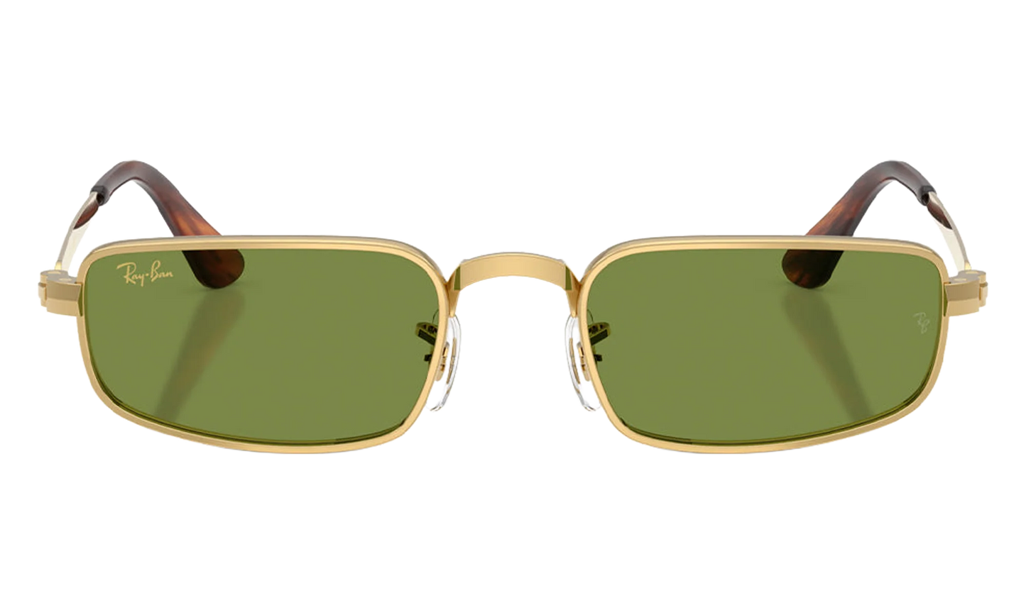 Ray-Ban Bold Metals "A$AP Rocky - Polished Arista Gold with Green Lens" RB3927 001 31