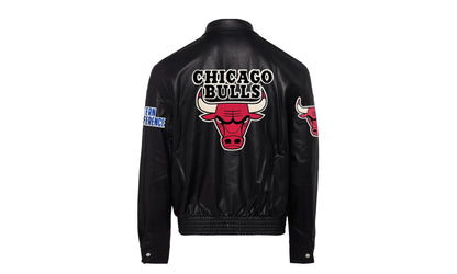 Chicago Bulls Full Leather Jacket Black AR "Black" NBA CHI BUL 105