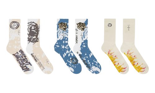 CJ X Fragment 3 Pack Socks "Cactus Jack x Fragment" CJFR AS15