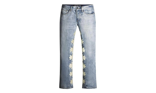 Drkshdws Light Wash Denim Pants "Bone" 10031529
