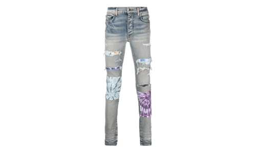 Tie Dye Art Patch Jeans "Original Indigo" MDS024 405