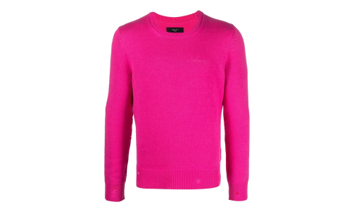 Destroy and Repair Crewneck Sweatshirt "Pink" MKL030 651
