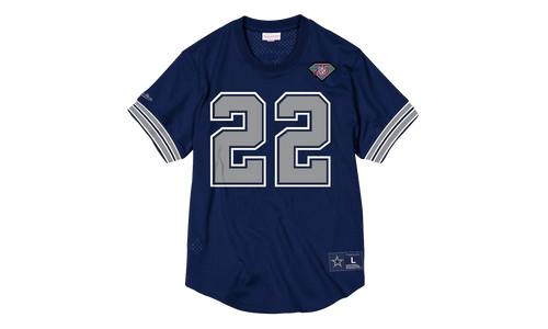 NFL Name & Number Mesh Crew Neck Shirt "Dallas Cowboys - Navy" NNMPMG18061 DCONAVY94ESM