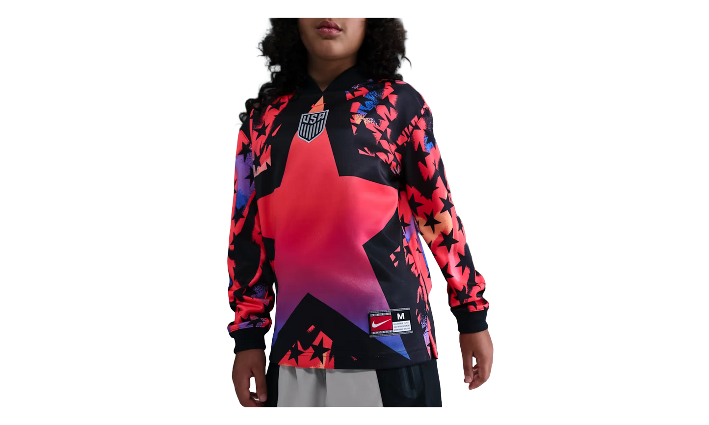 USMNT Goalkeeper Dri-FIT Football Shirt GS "Black / Bright Crimson" IO2675 010