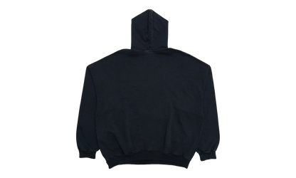 Embroidered Outline Logo Hooded Sweatshirt "Washed Black White" 739024 TOVV2 9034