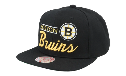 NHL Retro Lock Up Snapback Cap "Boston Bruins - Black" 6HSSLD21213 BBNBLCK