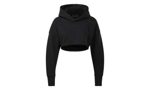 Cardi B Crop Sweatshirt WMNS "Black / Red" H48417