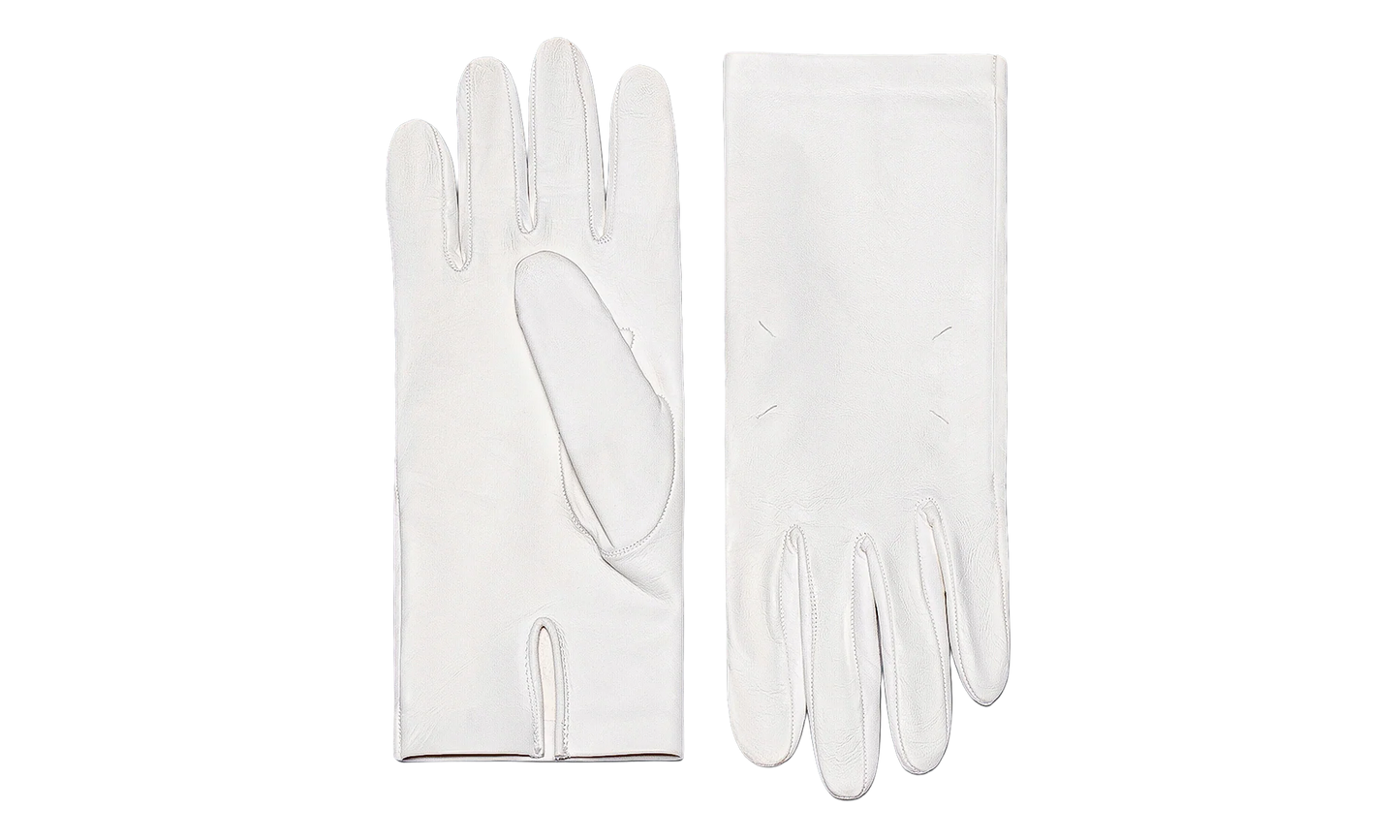 LEATHER GLOVES "WHITE" S67TS0026SY1536101