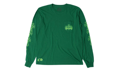 CEMETERY CROSS L/S Tee "GREEN" CHRM0842