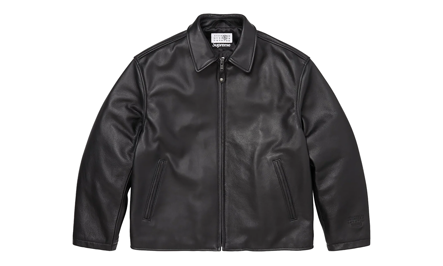 MM6 Maison Margiela Schott® Eagle Leather Jacket "SS26 - Black" SU27202