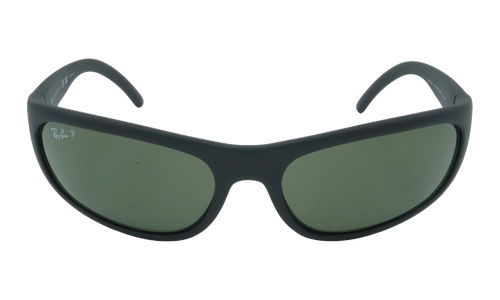 Predator Rectangular Polarized Sunglasses "Matte Black" RB4033-601-S48_60