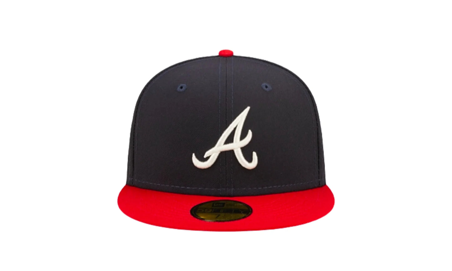 59Fifty MLB Atlanta Braves Pop Sweat Fitted Hat "Navy" 60243505