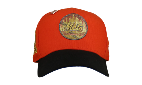 59FIFTY New York Mets 40th Anniversary Fitted Hat "Orange / Black / Gold" NE195