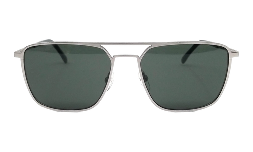 Rectangle Sunglasses "Matte Silver" L194S-035