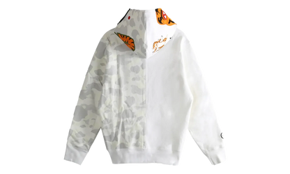 City Camo Tiger Shark Full Zip Hoodie "White" 1L80115009 WHT